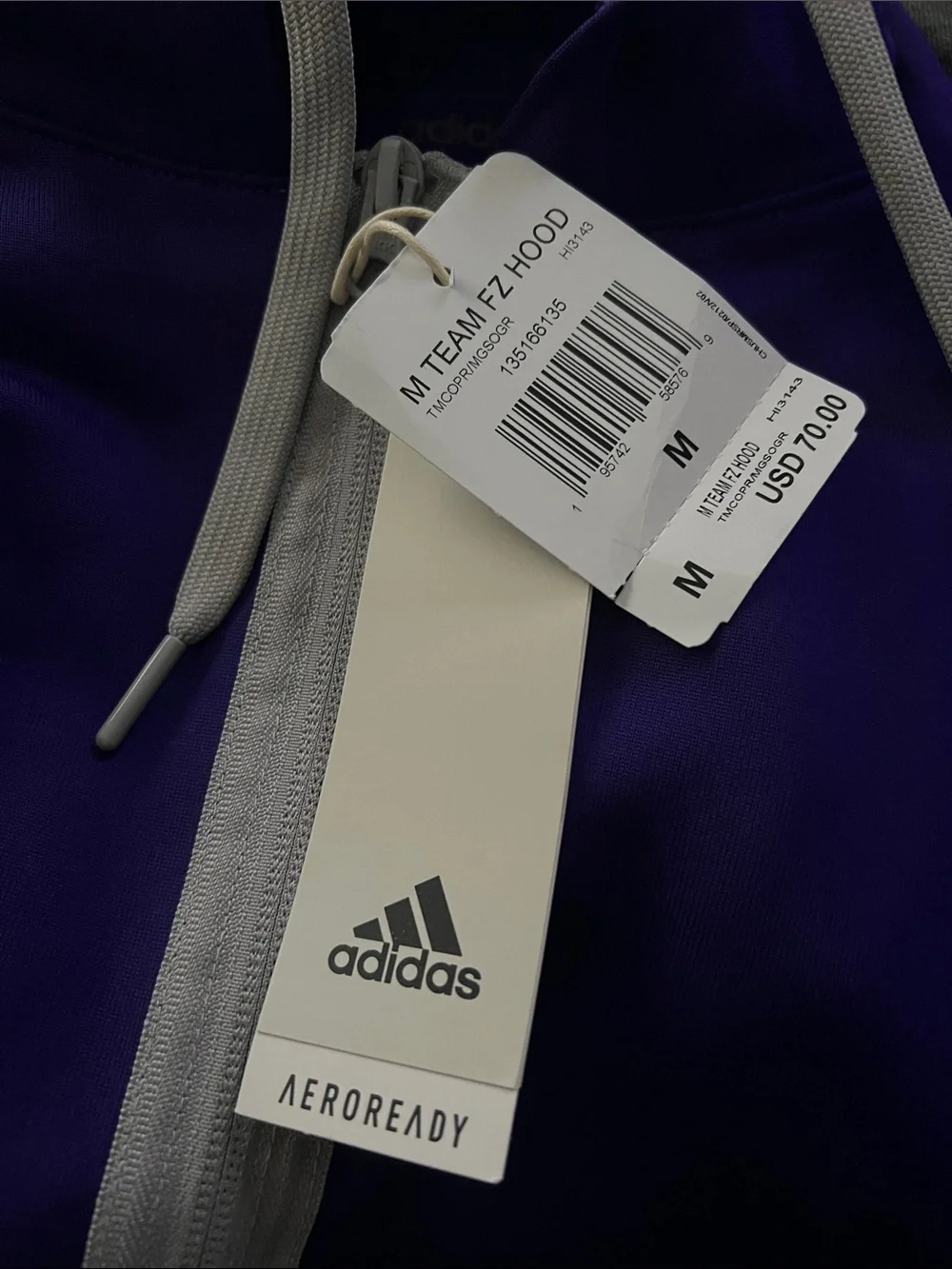 Adidas Men's Team Issue Full Zip Hoodie